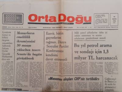 Ortadoğu Gazetesi - 25 Mayıs 1976 - Petrol Arama Ve Sondaj İçin 1.3 Milyar GZ111420 - 1