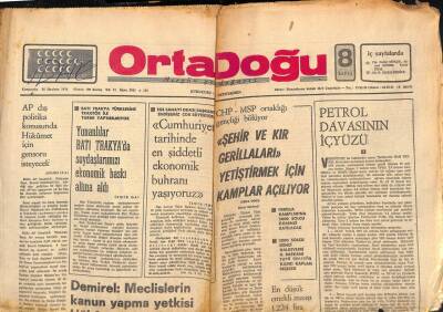 Ortadoğu Gazetesi 26 Haziran 1974 - Yunanlılar Batı Trakyada Soydaşlarımızı Ekonomik Baskı Altına Aldı GZ66555 - 2