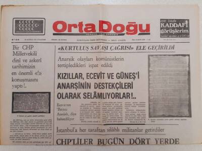 Ortadoğu Gazetesi - 28 Haziran 1975 - Kızıllar Ecevit Ve Güneşi Anarşinin Destekçileri Olarak Selamlıyorlar GZ111357 - 1