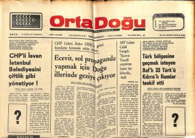 Ortadoğu Gazetesi 28 Mayıs 1975 - 33 Türkü Rumlar Tevkif Etti GZ66517 - 1