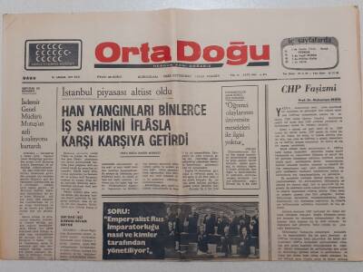 Ortadoğu Gazetesi - 30 Aralık 1975 - Kosigin CHP Türk Sovyet Dostluğuna Yardımcı Oluyor GZ111564 - 1
