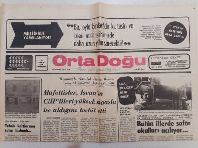 Ortadoğu Gazetesi - 30 Aralık 1976 - Bütün İllerde Şoför Okulları Açılıyor GZ111402 - 1