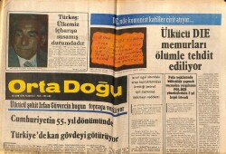 Ortadoğu Gazetesi 30 Ekim 1978 - Ülkücü DIE Memurları Ölümle Tehdit Ediliyor GZ66506 - 1