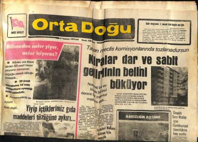 Ortadoğu Gazetesi 31 Temmuz 1979 - Bulgaristanla Taşımacılık Vize Anlaşması Sağlandı GZ87298 - 1