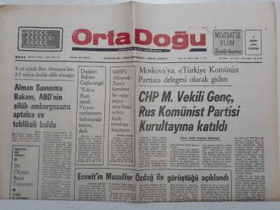 Ortadoğu Gazetesi - 5 Şubat 1976 - CHP Milletvekili Genç Rus Komünist Partisi Kurultayına Katıldı GZ111753 - 1