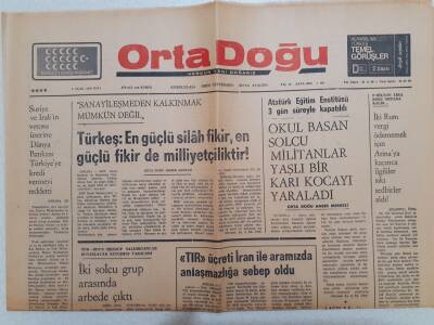 Ortadoğu Gazetesi - 6 Ocak 1976 - Muhittin Taylan Anarşistlerin Affını İstedi GZ111507 - 1