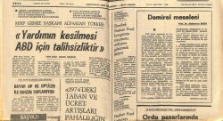 Ortadoğu Gazetesi 7 Şubat 1975 - Yardımın Kesilmesi ABD İçin Talihsizliktir GZ66525 - 2