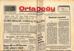 Ortadoğu Gazetesi 8 Şubat 1975 - Ford Irmaka Mesaj Yolladı GZ66526 - 1