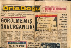 Ortadoğu Gazetesi 9 Ocak 1979 - Görülmemiş Savurganlık GZ66560 - 1