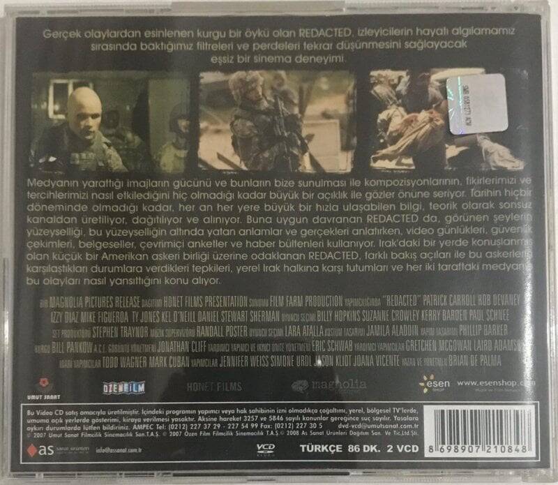 Örtülü Gerçek VCD Film VCD8061 - 2