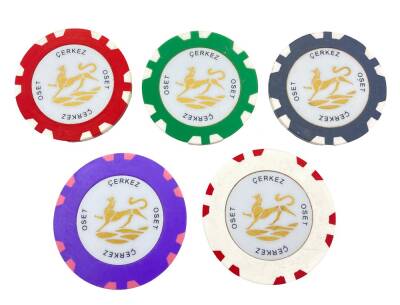 Oset Çerkez Eski Kumarhane Poker Fişi Takım JTF754 - 1