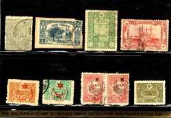 Osmanlı 1914 Londra Baskısı ve Harp Emisyonu Pulları Lotu PPT2716 - 