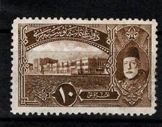Osmanlı Dönemi 1914 Londra Baskısı 10 Kuruş Posta Pulu (Dolmabahçe Sarayı - Kahverengi - Damgasız) PPT2885 - 1