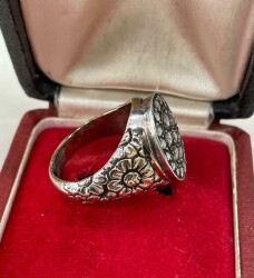 Osmanlı Dönemi 8 Ayar Elmas Taşlı Yüzük ELM119 #10.84 - 4