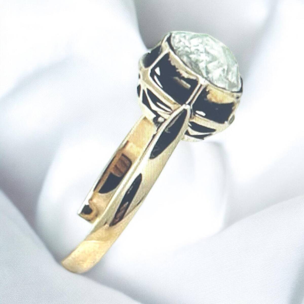 Osmanlı Dönemi 8 Ayar Tektaş Elmas Yüzük ELM181 #19.82 - 1