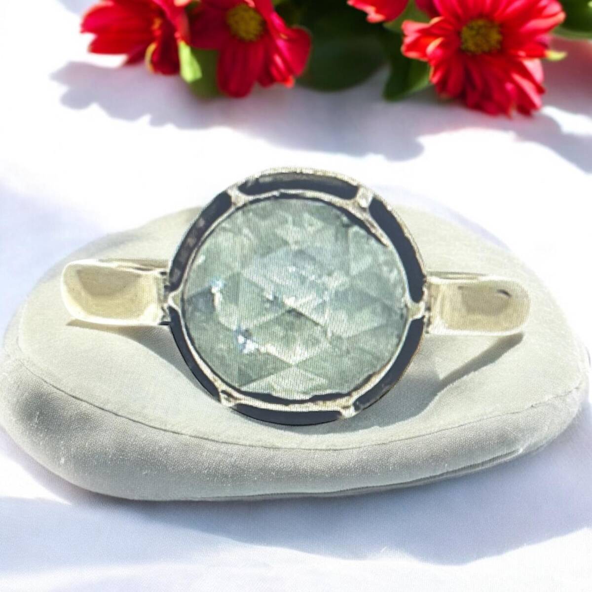 Osmanlı Dönemi 8 Ayar Tektaş Elmas Yüzük ELM181 #19.82 - 4