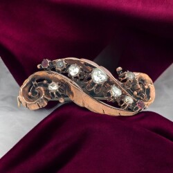 Osmanlı Dönemi Antika 8 Ayar Elmas Taşlı Broş ELM239 #9.20 - 3