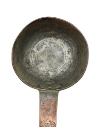 Osmanlı Dönemi Bakır Antika Kepçe AOB6129 - 4