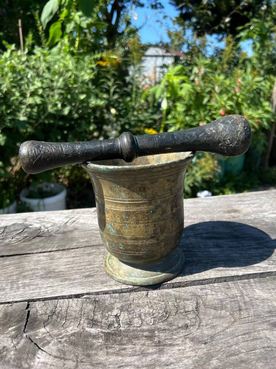Osmanlı Dönemi Bronz Havan AOB4557 - 4
