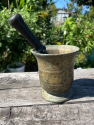 Osmanlı Dönemi Bronz Havan AOB4557 - 3