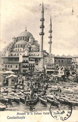 Osmanlı Dönemi Eminönü Meydanı Ve Yeni Cami Kartpostal KRT6214 - 1