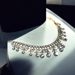 Osmanlı Dönemi Ermeni Usta İşi Elmas Taşlı Gerdanlık ELM077 #40 - 3