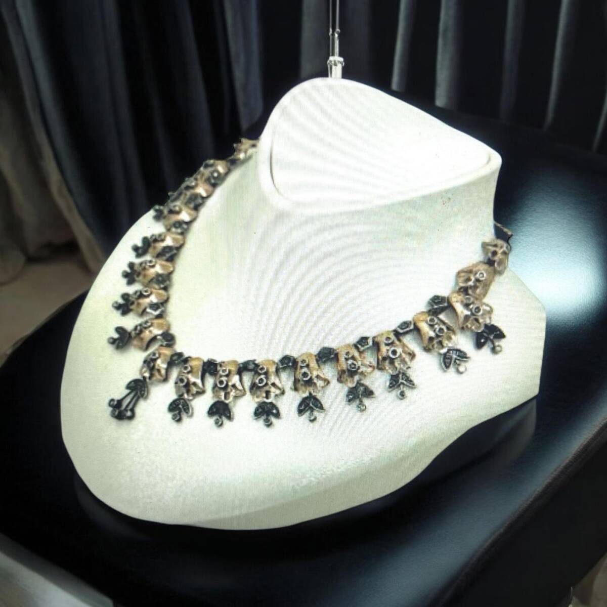 Osmanlı Dönemi Ermeni Usta İşi Elmas Taşlı Gerdanlık ELM079 #20 - 1