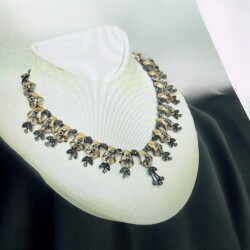 Osmanlı Dönemi Ermeni Usta İşi Elmas Taşlı Gerdanlık ELM079 #20 - 3