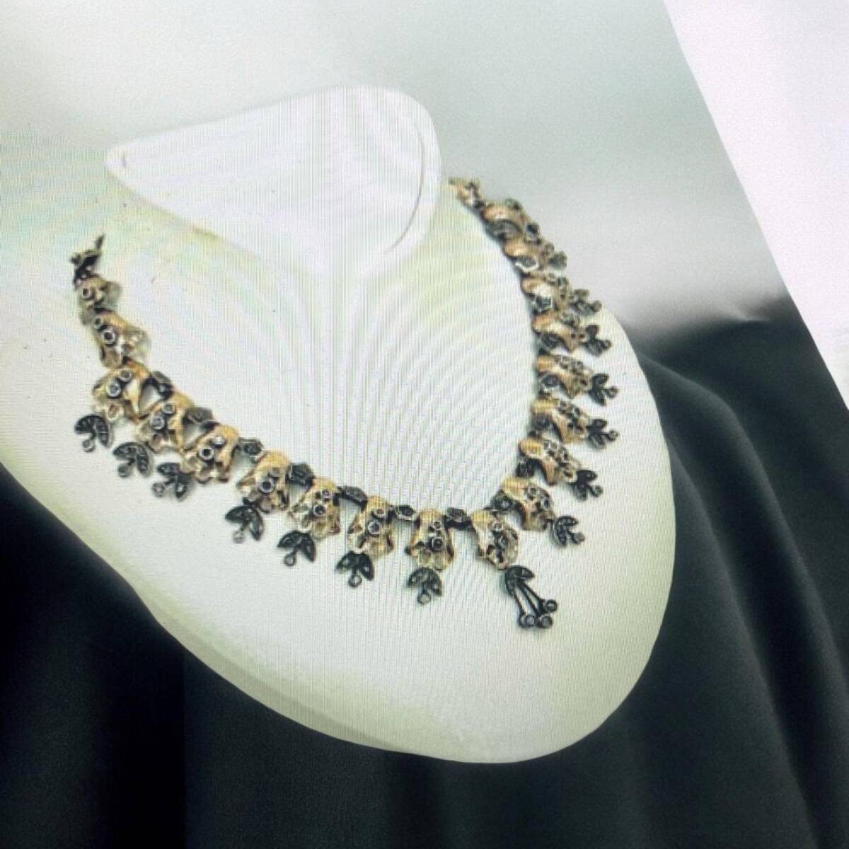 Osmanlı Dönemi Ermeni Usta İşi Elmas Taşlı Gerdanlık ELM079 #20 - 3