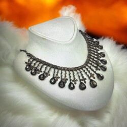 Osmanlı Dönemi Ermeni Usta İşi Elmas Taşlı Gerdanlık ELM352 #40 - Gökçekoleksiyon