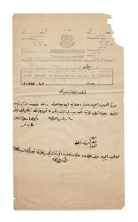 Osmanlı Dönemi Fransızca ve Osmanlıca Çift Dilli Telgrafname / Telgraf Formu - Hicri 1300'ler (1890'ler) OSM35 - Gökçekoleksiyon