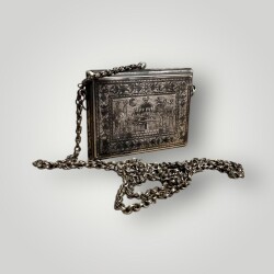 Osmanlı Dönemi Gümüş Savatlı Hamayıl (Cevşen) – Koleksiyonluk Nadir Parça AOB6034 - 2