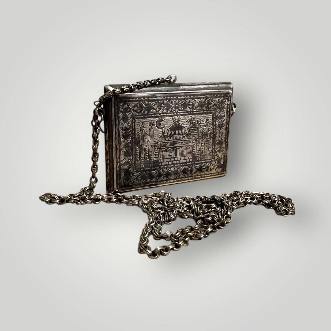 Osmanlı Dönemi Gümüş Savatlı Hamayıl (Cevşen) – Koleksiyonluk Nadir Parça AOB6034 - 2