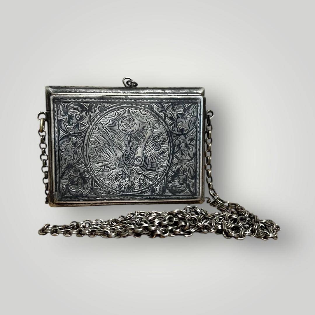 Osmanlı Dönemi Gümüş Savatlı Hamayıl (Cevşen) – Koleksiyonluk Nadir Parça AOB6034 - 3