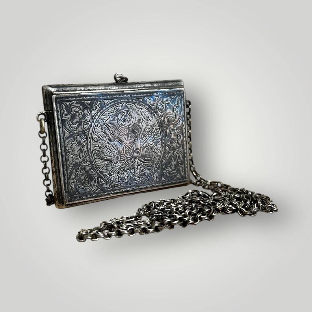 Osmanlı Dönemi Gümüş Savatlı Hamayıl (Cevşen) – Koleksiyonluk Nadir Parça AOB6034 - 4