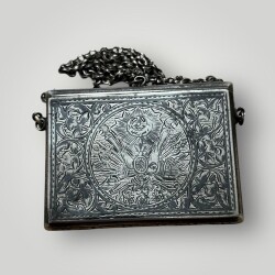 Osmanlı Dönemi Gümüş Savatlı Hamayıl (Cevşen) – Koleksiyonluk Nadir Parça AOB6034 - 6