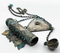Osmanlı Dönemi Gümüş Zincirli Hamayır AOB2967 - 1