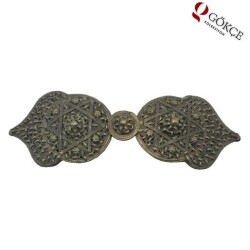 Osmanlı Dönemi Gümüş Kemer Tokası – Koleksiyonluk Antika Parça AOB100 - 3