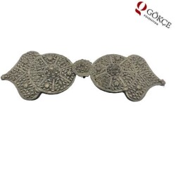 Osmanlı Dönemi Gümüş Kemer Tokası – Koleksiyonluk Antika Parça AOB101 - 3