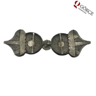 Osmanlı Dönemi Gümüş Kemer Tokası – Koleksiyonluk Antika Parça AOB101 - 4