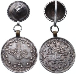 Osmanlı Dönemi M.Reşad 5 Kuruş Kolye Ucu KLY1 - Gökçekoleksiyon