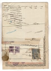 Osmanlı Dönemi Tapu Giresun Defter Stili Resimli Pullu Mühürlü OSM26 - 3