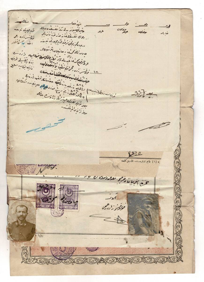 Osmanlı Dönemi Tapu Giresun Defter Stili Resimli Pullu Mühürlü OSM26 - 3