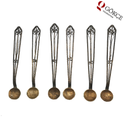 Osmanlı Dönemi Telkari Kaşık Takımı AOB108 - Gökçekoleksiyon