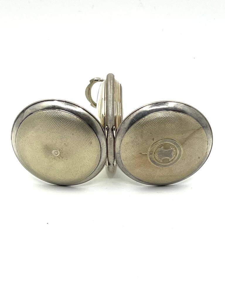 Osmanlı Gümüş Cep Saati Kasası – Anahtar Kurmalı, 44 mm | Çalışır Cam Üzerinde (#1.14) SAA275 - 6