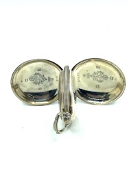 Osmanlı Gümüş Cep Saati Kasası – Anahtar Kurmalı, 44 mm | Çalışır Cam Üzerinde (#1.14) SAA275 - 4