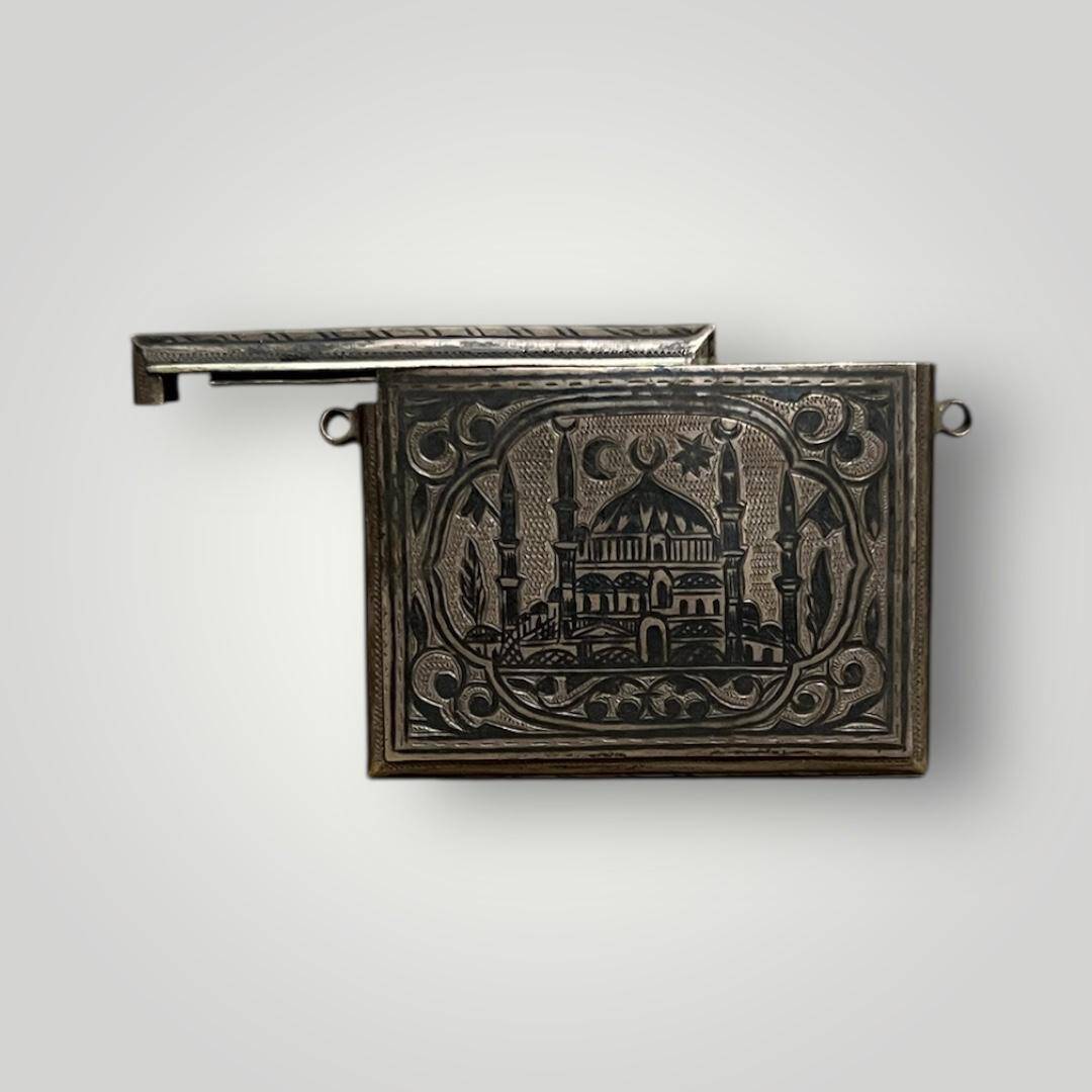 Osmanlı Dönemi Gümüş Savatlı Hamayıl (Cevşen) – Koleksiyonluk Parça AOB6036 - 3