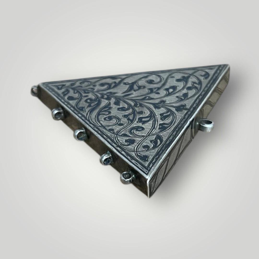 Osmanlı Dönemi Gümüş Savatlı Hamayıl (Cevşen) – Koleksiyonluk Nadir Parça AOB6037 - 3