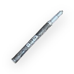 Osmanlı Gümüş Savatlı İnsialli Kalem AOB6061 - Gökçekoleksiyon