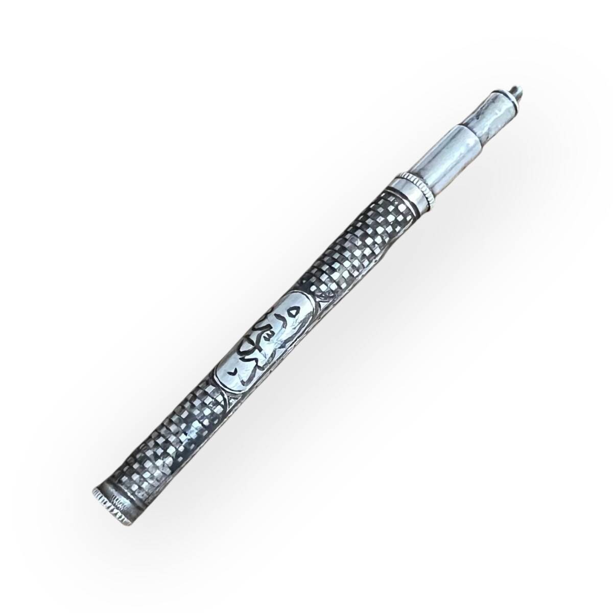 Osmanlı Gümüş Savatlı İnsialli Kalem AOB6061 - 1